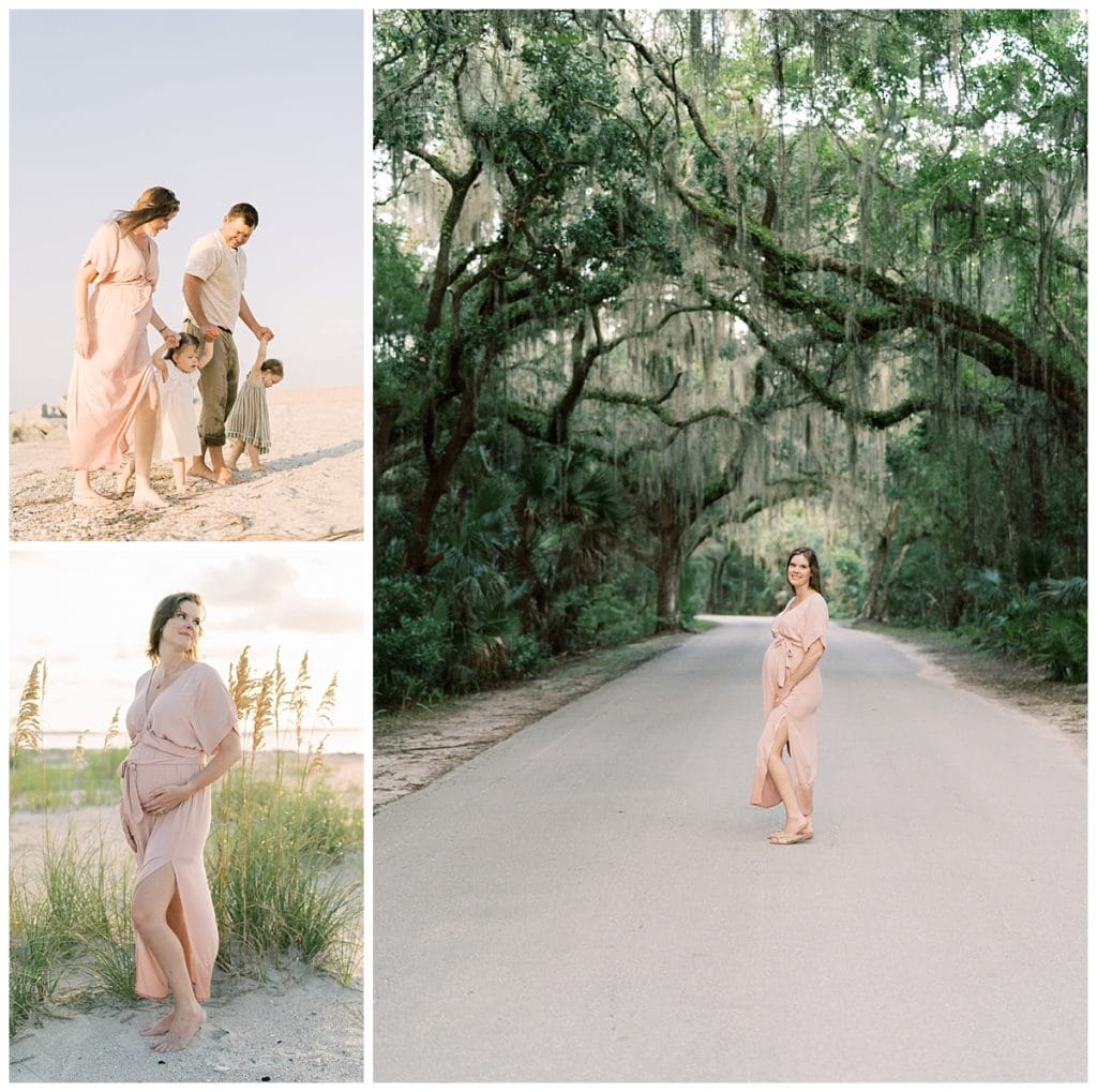 Collage of maternity session in Jacksonville, FL