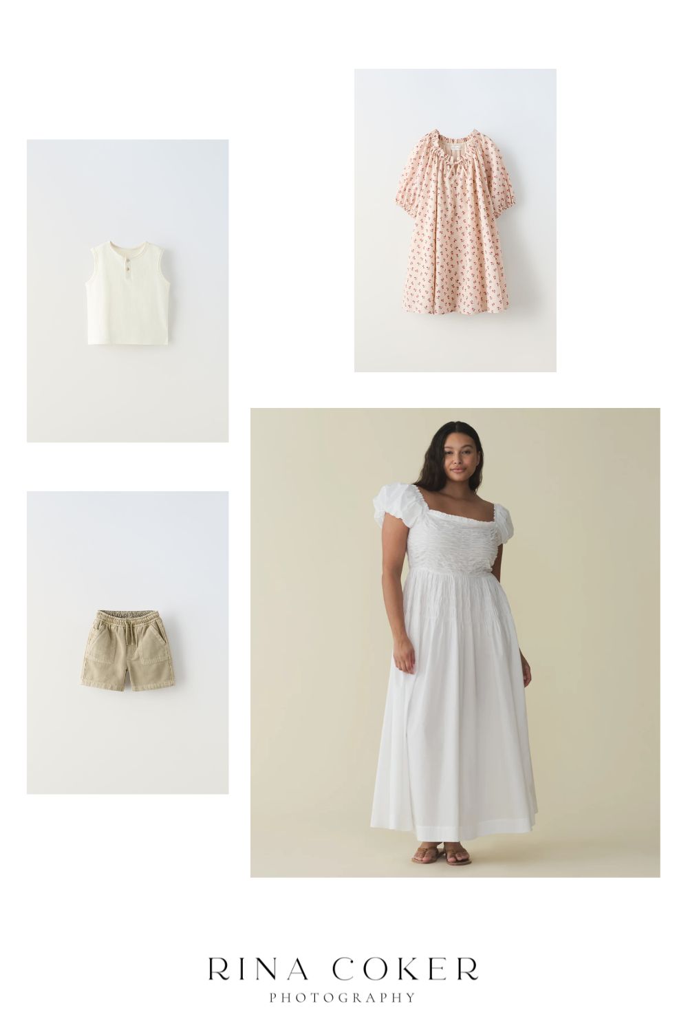 Inspiration for outfits for beach photos.